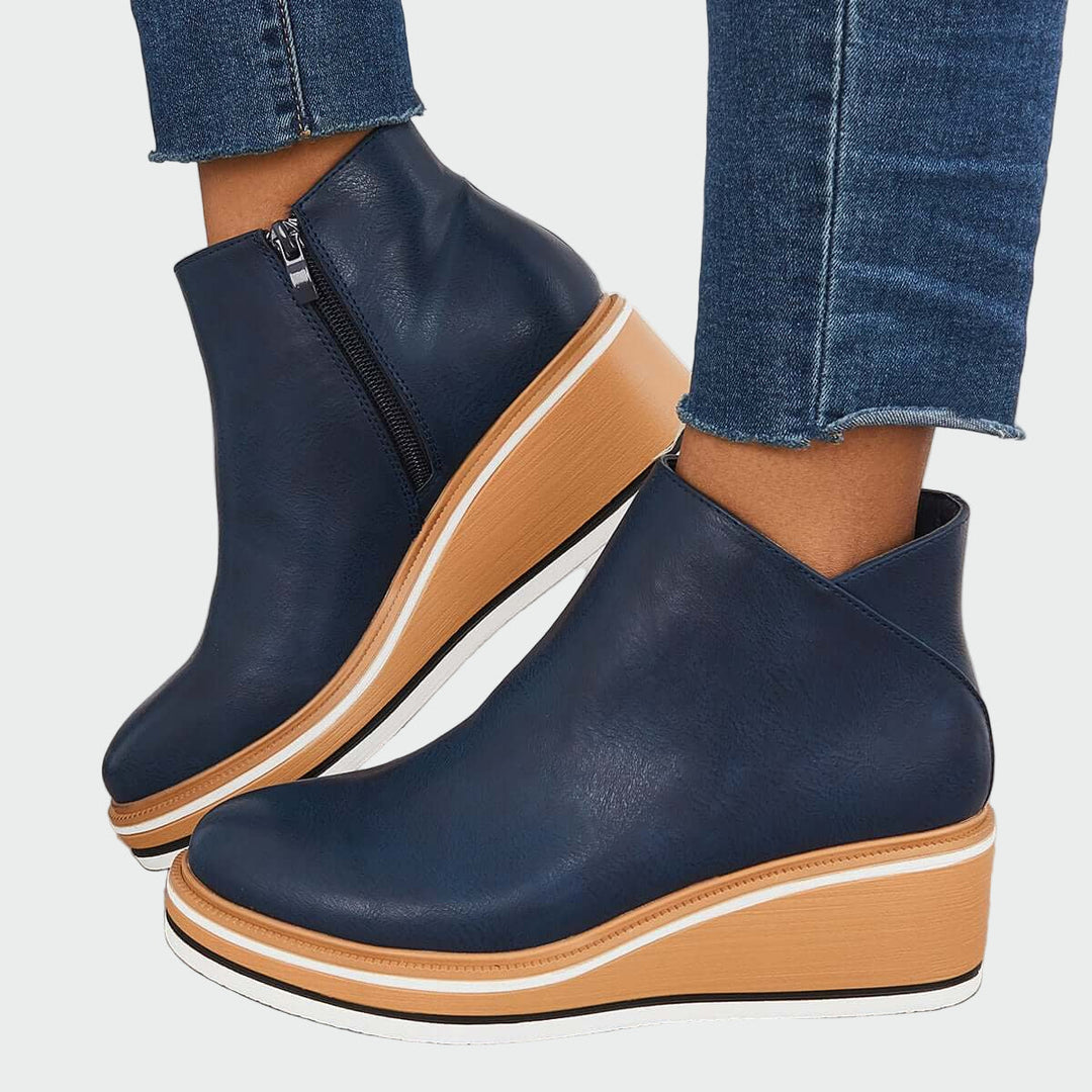 Bota ortopédica de cuero