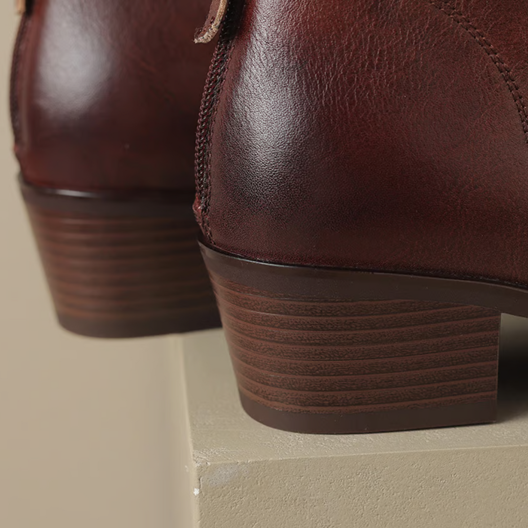 Camille | Botines de Lujo con Tacón Bajo