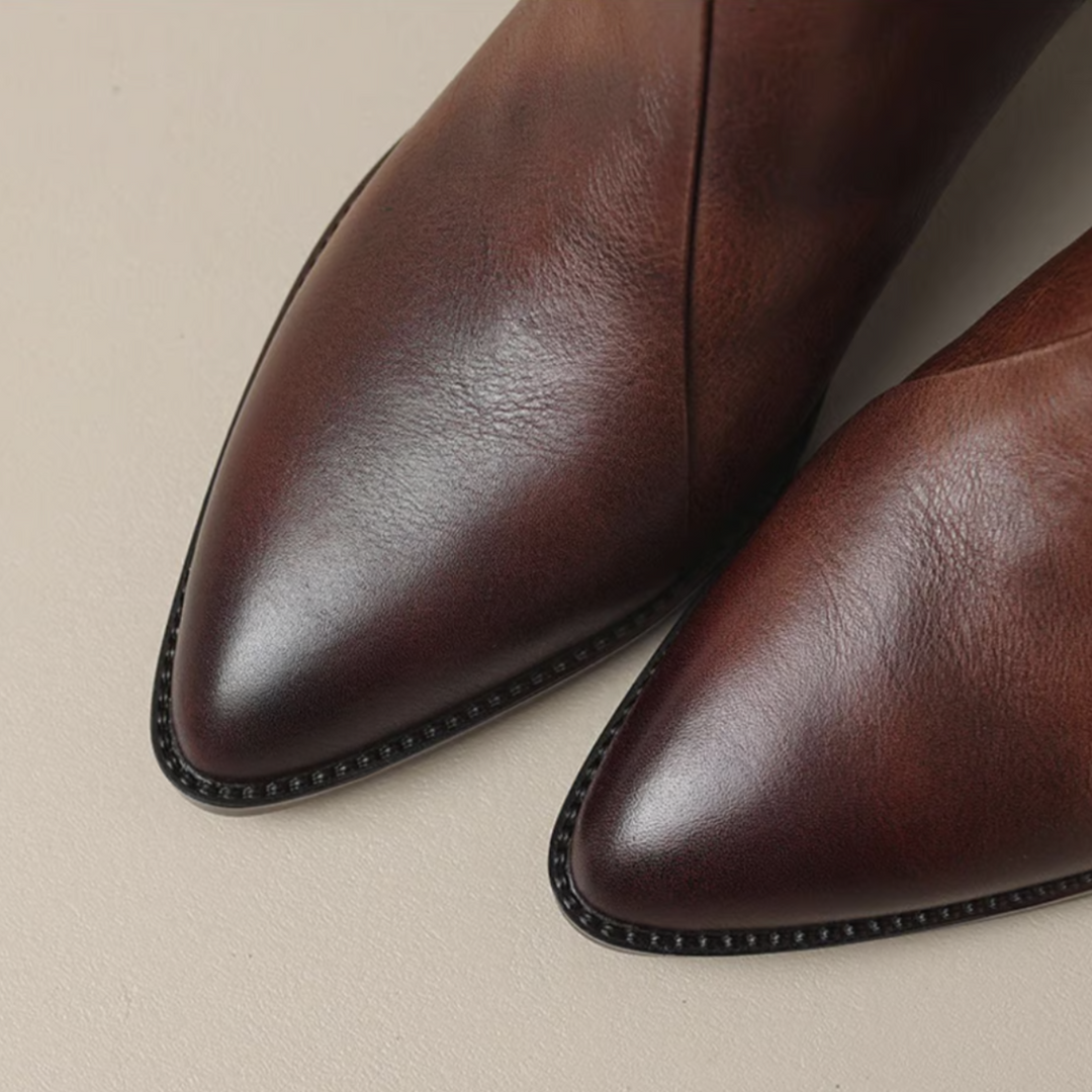 Camille | Botines de Lujo con Tacón Bajo