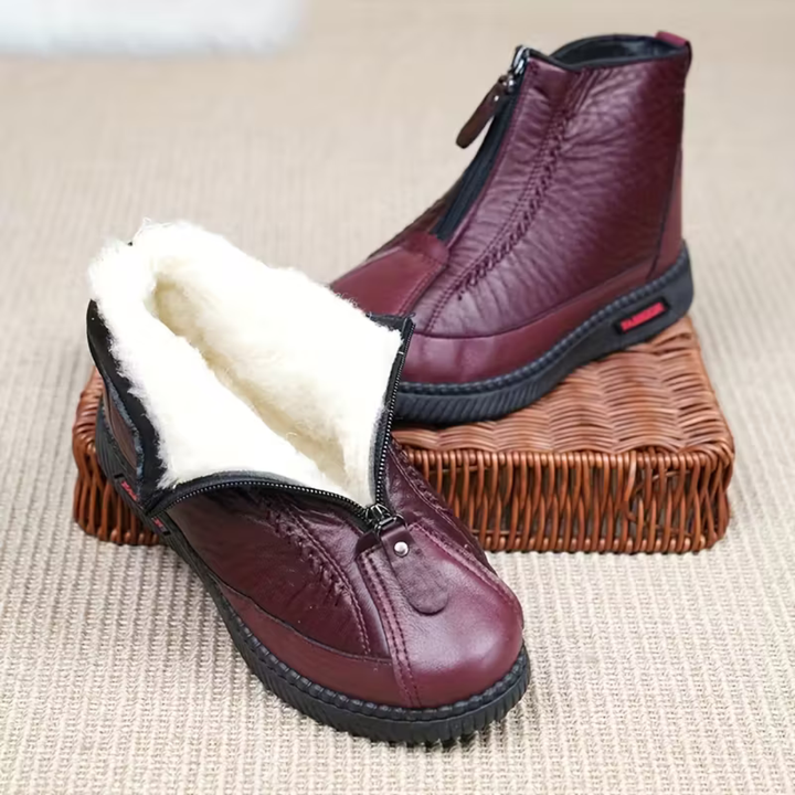 Eva | Bottines en cuir naturel