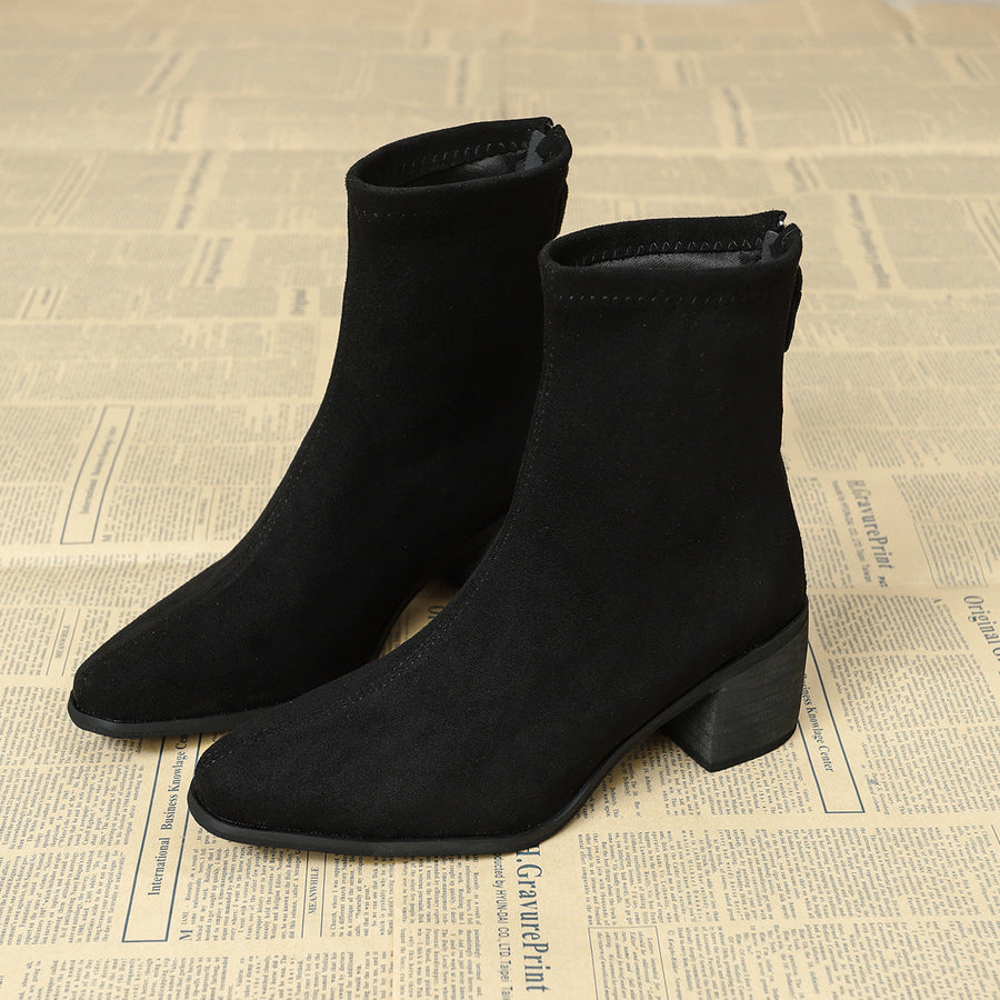 Giuliana | Botines Elegantes en Ante