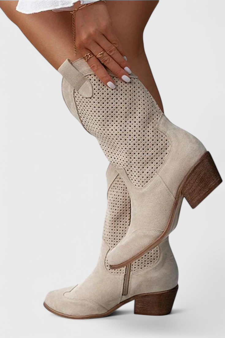 Pilar | Botas de Vaquero Modernas con Cremallera Lateral