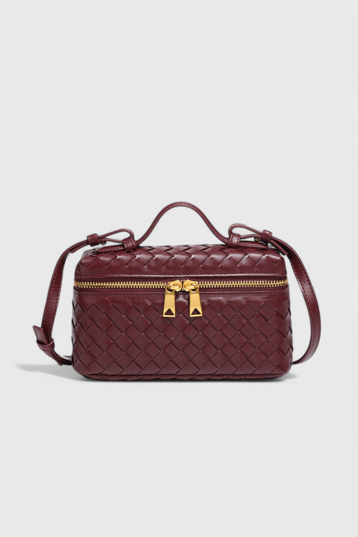 Milla Bolso Mini Woven con Accesorios Dorados