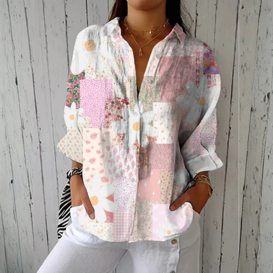 Ava | Blusa de Margarita de Patchwork