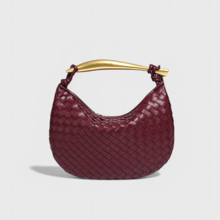 Gerda Bolso Woven con Asa Dorada