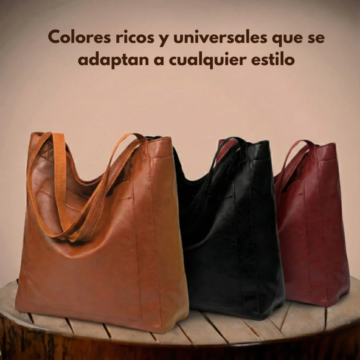 Lorena™ | Bolso de piel moderno y elegante