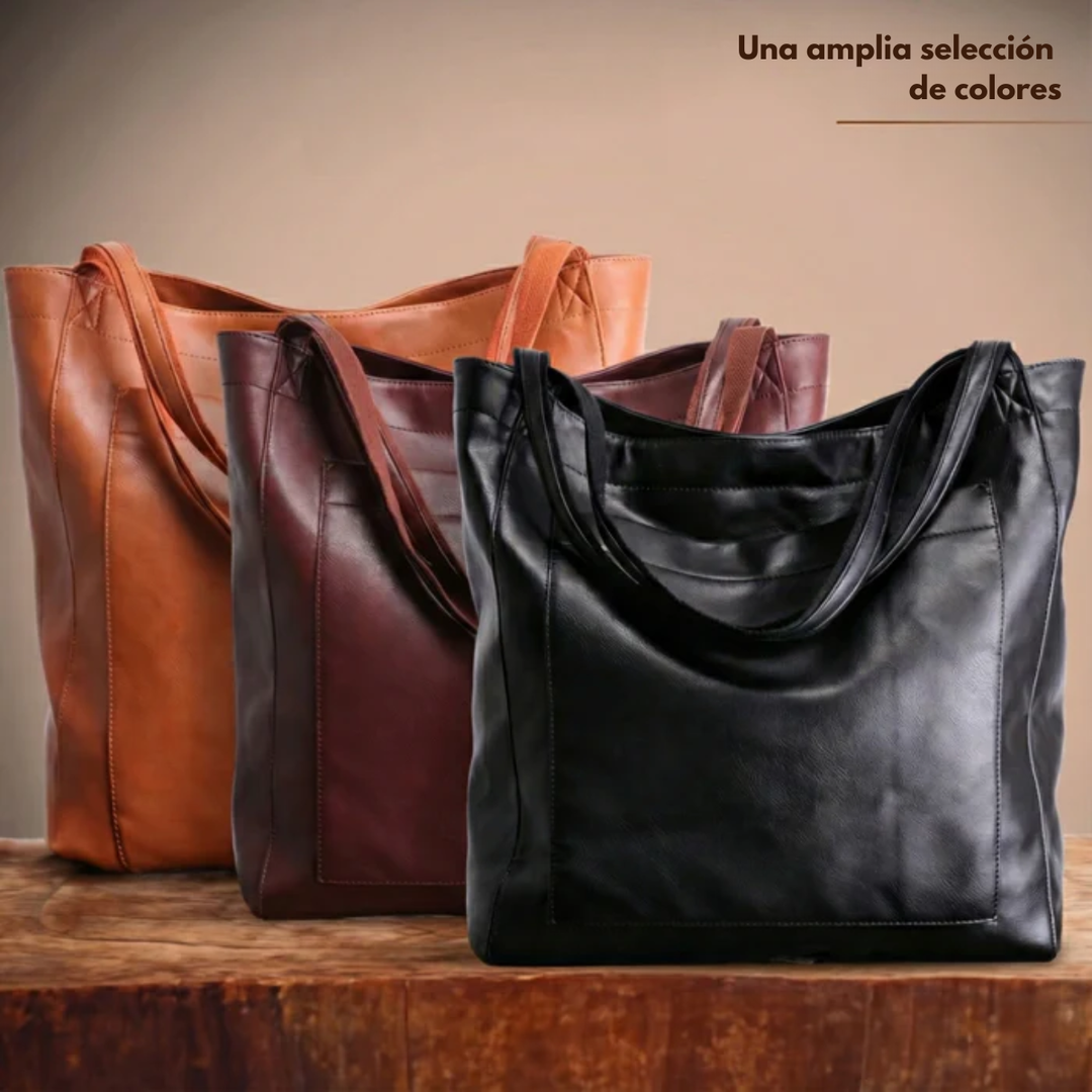 Lorena™ | Bolso de piel moderno y elegante
