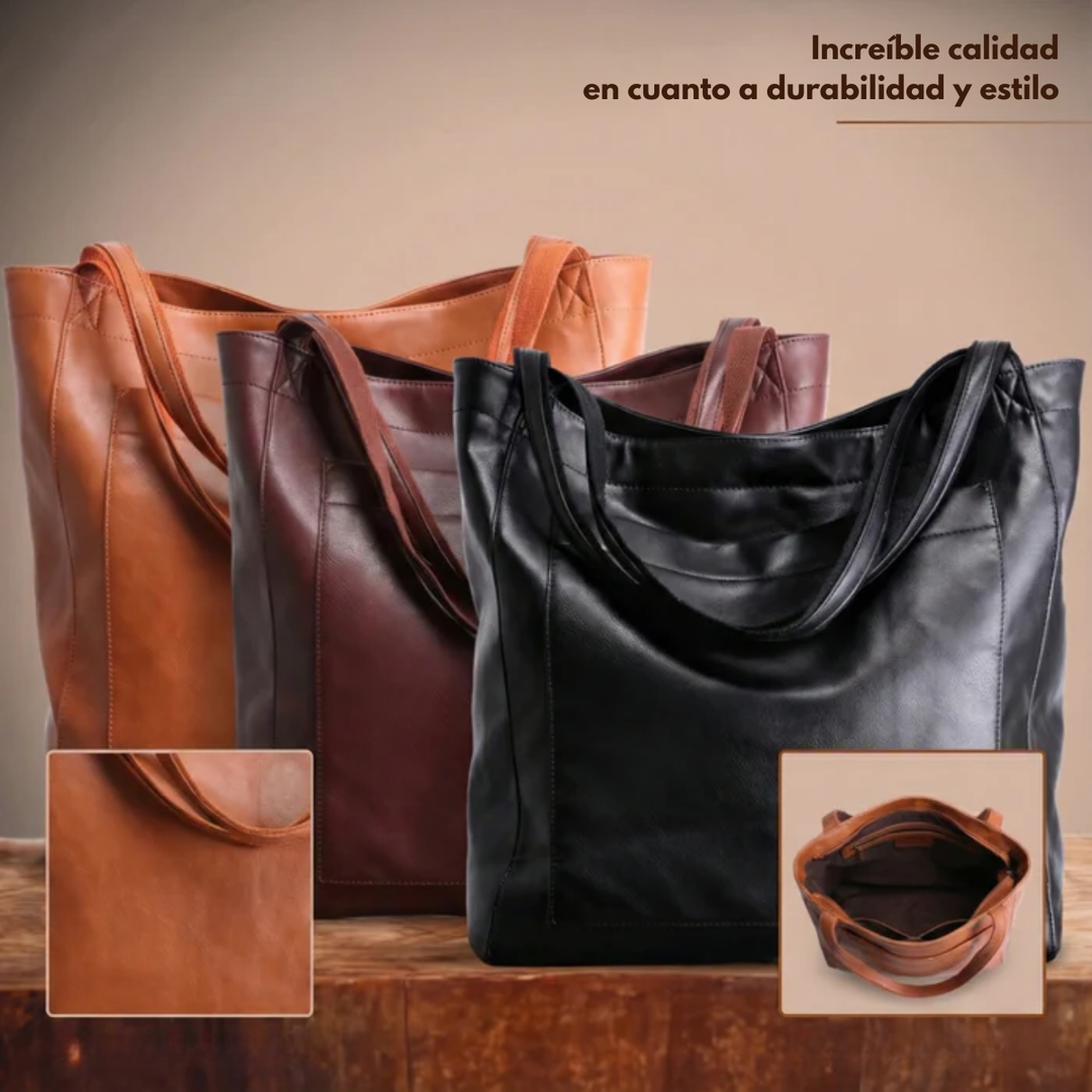 Lorena™ | Bolso de piel moderno y elegante