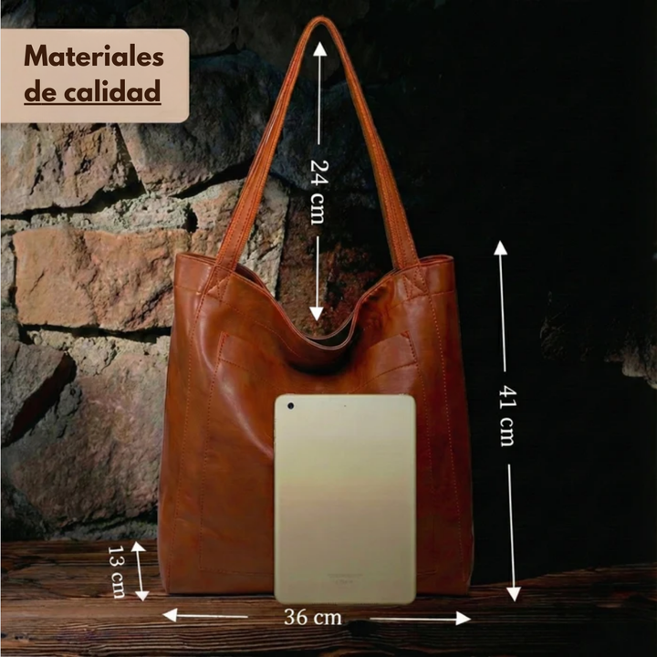 Lorena™ | Bolso de piel moderno y elegante